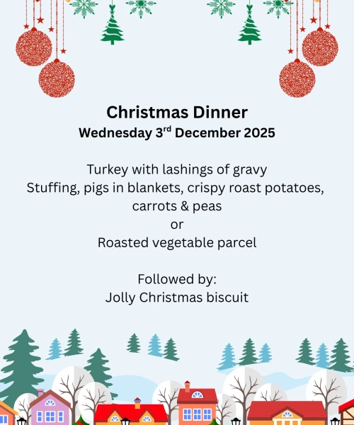 Christmas Dinner menu